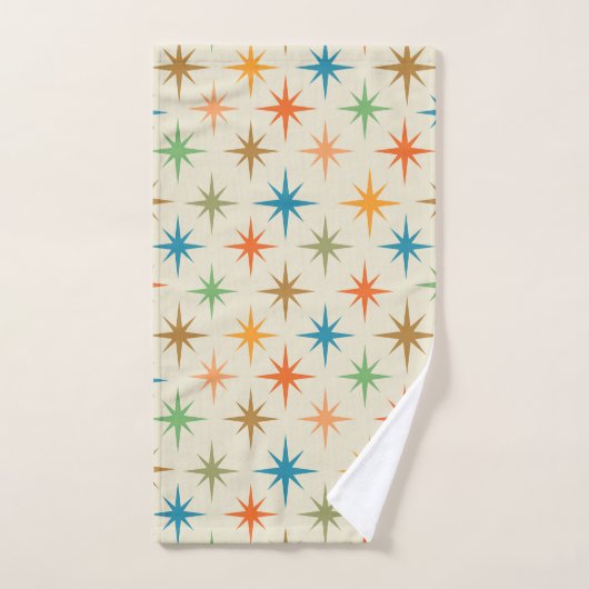 moderne, kleurrijke atoomstartbarsting uit de midd bad handdoek (Handdoek)