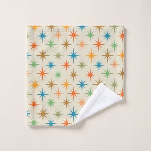 moderne, kleurrijke atoomstartbarsting uit de midd bad handdoek (Wasdoekje)