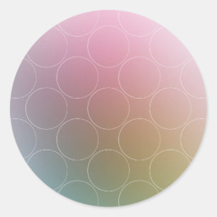 Moderne Kleurrijke Blanco Sjabloon Trendy Elegant Ronde Sticker