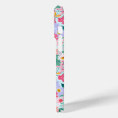 Moderne Kleurrijke Bloementuin Monogram Case-Mate iPhone Case (Achterkant / Links)