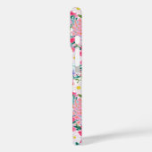 Moderne Kleurrijke Bloementuin Monogram Case-Mate iPhone Case (Achterkant / Links)