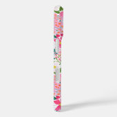 Moderne Kleurrijke Bloementuin Monogram Case-Mate iPhone Case (Achterkant / Rechts)