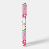 Moderne Kleurrijke Bloementuin Monogram Case-Mate iPhone Case (Achterkant / Rechts)