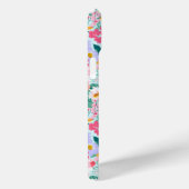 Moderne Kleurrijke Bloementuin Monogram Case-Mate iPhone Case (Achterkant / Rechts)
