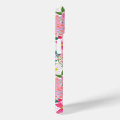 Moderne Kleurrijke Bloementuin Monogram Case-Mate iPhone Case (Achterkant / Rechts)
