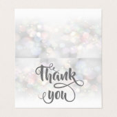 Moderne, kleurrijke Bokeh - Hartelijk dank Visitekaartjes (Buitenkant ongevouwen)