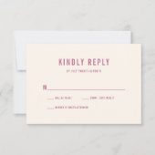 Moderne Kleurrijke Bokeh Lights Lavendel Bruiloft RSVP Kaartje (Voorkant)