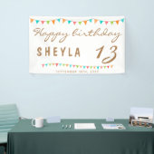 Moderne Kleurrijke Bunting Flags Verjaardagsfeest Spandoek (Beurs)