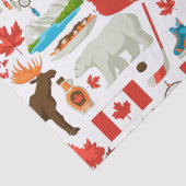 Moderne kleurrijke Canadese thema  Tissuepapier (Detail)