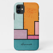 Moderne kleurrijke collage stijl Case-Mate iPhone case (Achterkant)