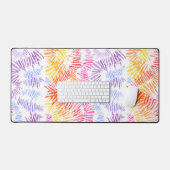 Moderne Kleurrijke Desk Mat met Zure Borstel Strok (Keyboard & Muis)