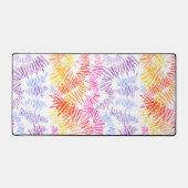 Moderne Kleurrijke Desk Mat met Zure Borstel Strok (Voorkant)