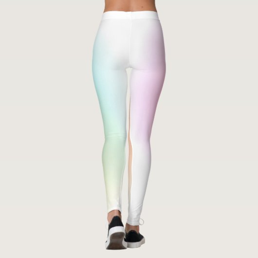 Moderne kleurrijke elegante bovenste Sjabloon Leggings (Achterkant)