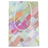 Moderne kleurrijke en heldere Abstracte geometrisc Medium Cadeauzakje (Voorkant)