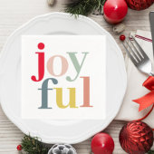 Moderne, kleurrijke feestelijke feestdag servet