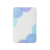 Moderne, kleurrijke Floral Bath Mat (Voorkant Verticaal)