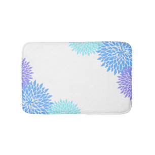 Moderne, kleurrijke Floral Bath Mat
