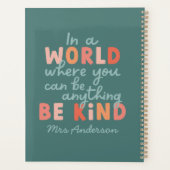 Moderne, kleurrijke, gedurfde typografie is een aa planner (Achterkant)