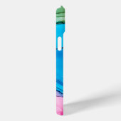 Moderne kleurrijke gemarmerde  naam Case-Mate iPhone case (Achterkant / Rechts)