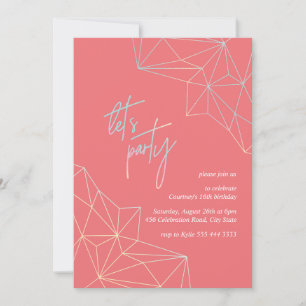 Moderne, kleurrijke geometrische heldere verjaarda kaart