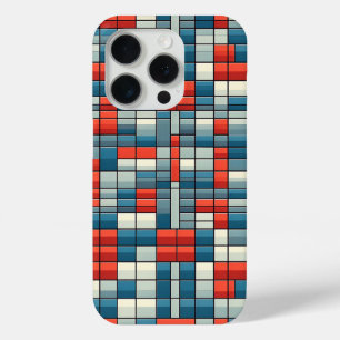 Moderne Kleurrijke Geometrische Mozaïek Telefoonho iPhone 15 Pro Case