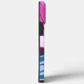 Moderne Kleurrijke Gestreepte Abstracte Levendige  Case-Mate iPhone Case (Achterkant / Rechts)