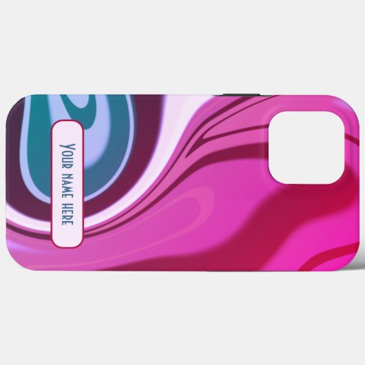 Moderne Kleurrijke Gestreepte Abstracte Levendige Case-Mate iPhone Case (Achterkant (horizontaal))