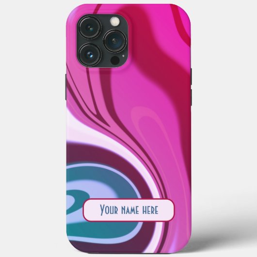 Moderne Kleurrijke Gestreepte Abstracte Levendige  Case-Mate iPhone Case (Achterkant)