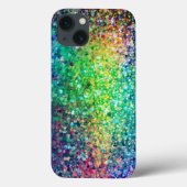 Moderne, kleurrijke Glitter-textuur Afdrukken GR1 Case-Mate iPhone Case (Achterkant)