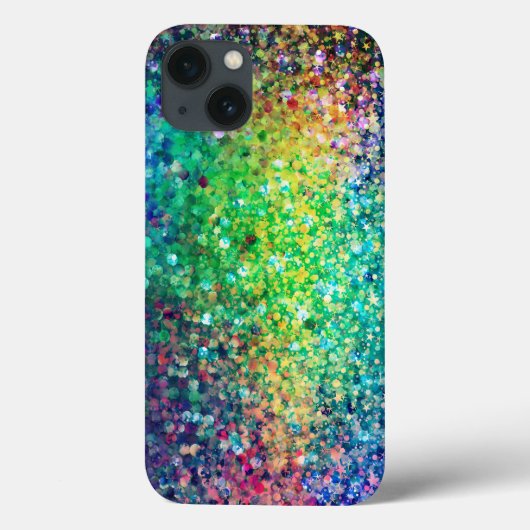 Moderne, kleurrijke Glitter-textuur Afdrukken GR1 Case-Mate iPhone Case (Achterkant)