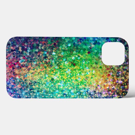 Moderne, kleurrijke Glitter-textuur Afdrukken GR1 Case-Mate iPhone Case (Achterkant (horizontaal))