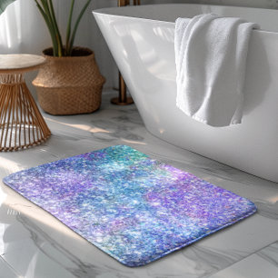 Moderne kleurrijke glittertextuur badmat