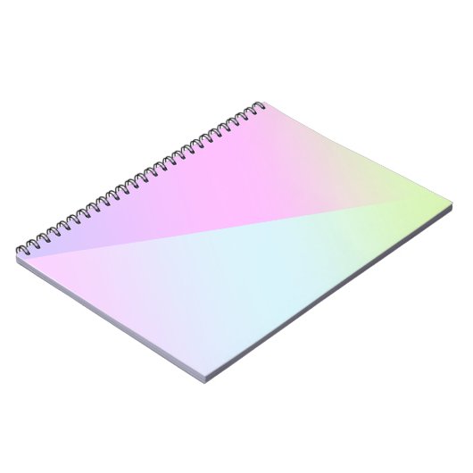  moderne kleurrijke gradiënt Waterverf Regenboog Notitieboek (Linkerzijde)