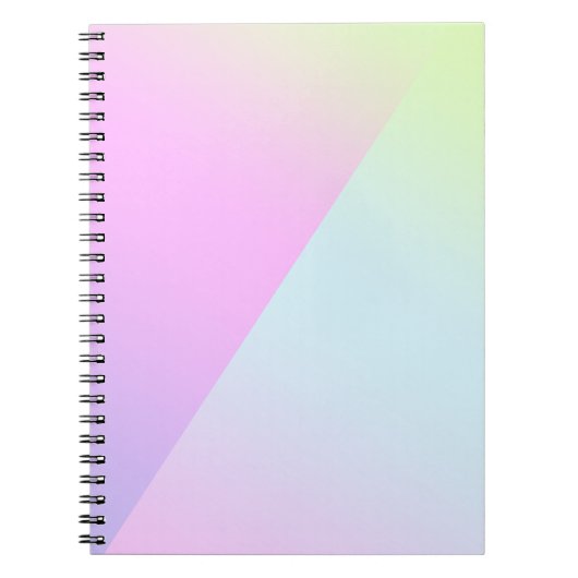  moderne kleurrijke gradiënt Waterverf Regenboog Notitieboek (Voorkant)