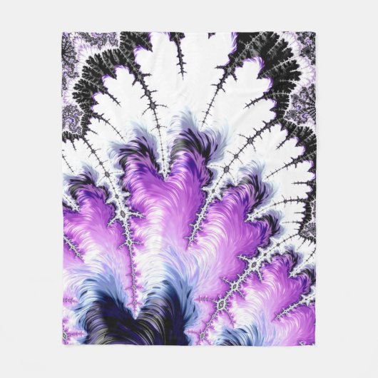 Moderne kleurrijke gradiëntbreuk fleece deken (Voorkant)