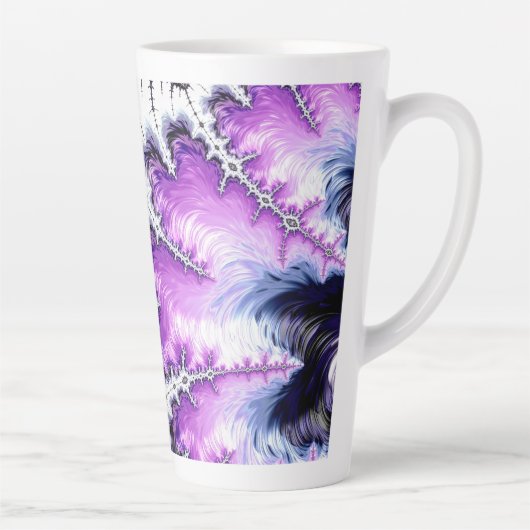 Moderne kleurrijke gradiëntbreuk latte mok (Rechts)