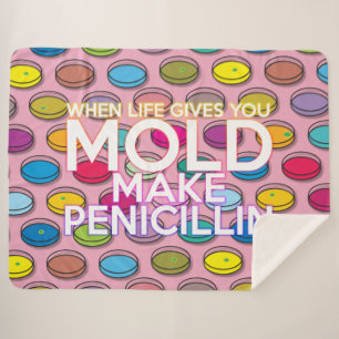 Moderne Kleurrijke Grappige Wetenschap Cool Quote Sherpa Deken