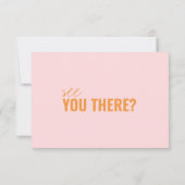 Moderne kleurrijke heldere unieke QR-code bruiloft RSVP Kaartje (Achterkant)