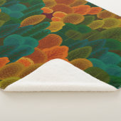 Moderne kleurrijke Herfsten Sherpa Deken (3/4)