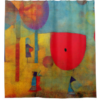 Moderne kleurrijke impressionist elke dag douchegordijn