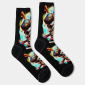 Moderne kleurrijke Jolly Roger Sokken (Rechts)