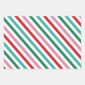 Moderne, kleurrijke kerstmis inpakpapier vel (Voorkant 3)