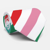 Moderne, kleurrijke kerstmis stropdas (Opgerold)