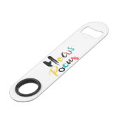 Moderne, kleurrijke, leuke, coole, trendy Hocus Po Speed Flessenopener (Voorkant Gekanteld)