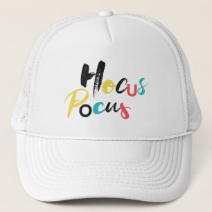 Moderne, kleurrijke, leuke, coole, trendy Hocus Po Trucker Pet