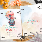 Moderne kleurrijke Pastel Blue Wizard Halloween Pa Kaart