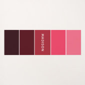 Moderne kleurrijke Pinks Colorblock Persoonlijke n Yogamat (Achterkant (horizontaal))