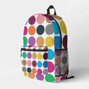 Moderne kleurrijke Polka Dot terug naar school Bedrukte Rugzak