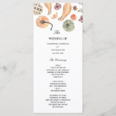 Moderne Kleurrijke Pompoen Herfst  Menu (Voorkant)