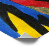 Moderne, kleurrijke pop hartduif poster (Hoek)